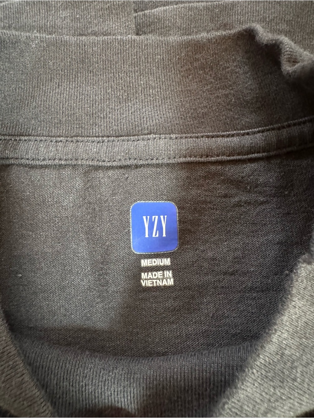NWOT Yeezy Gap Engineered by Balenciaga Dove 3/4 Sleeve Tee Washed Black Size M - Picture 7 of 12